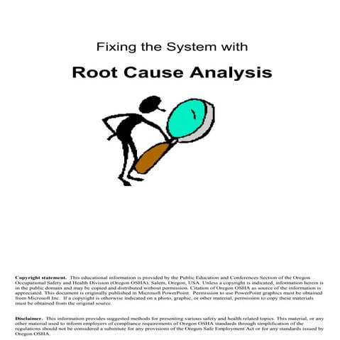 Root cause analysis