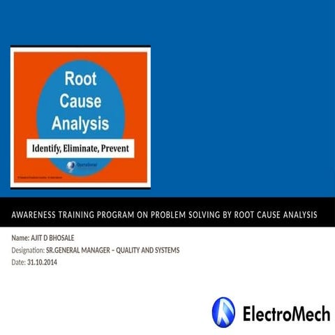 Root Cause Analysis technique for industry.pptx