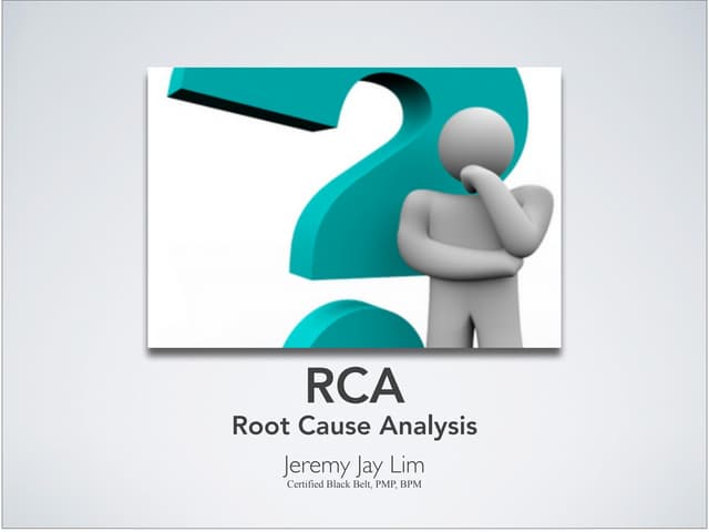 Root Cause Analysis (RCA) Tools