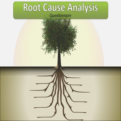 Root cause analysis questionnaire