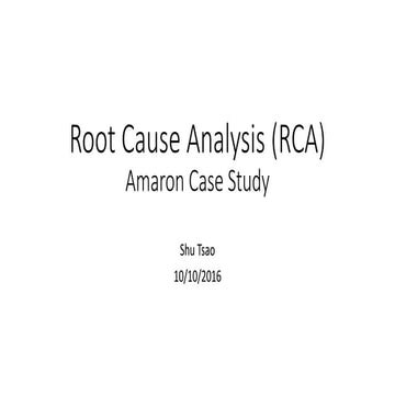 Case Study: Increasing Product Returns at Amaron, Inc.