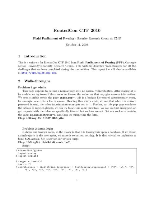 Rooted 2010 ppp