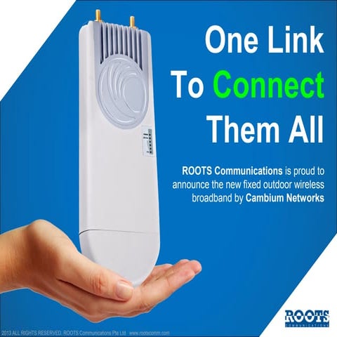 New Fixed Outdoor Wireless Broadband: Connect the under or unconnected