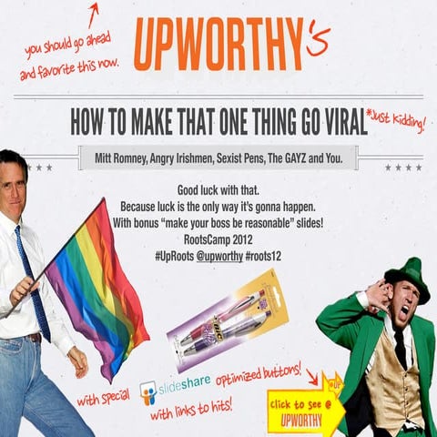 How To Make That One Thing Go Viral