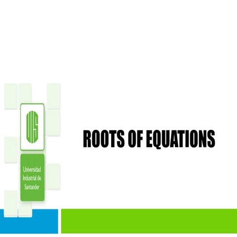 Roots of equations