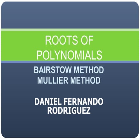 Roots of polynomials