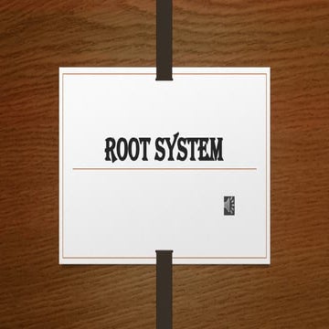 Types of roots | PPTX