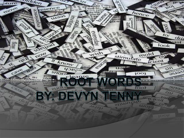 Root words