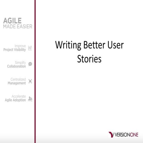 Right-Sizing User Stories