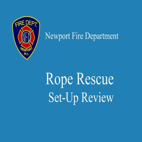 Rope rescue set up
