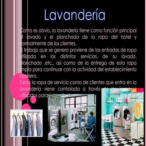 Lavanderia y roperia | PPTX