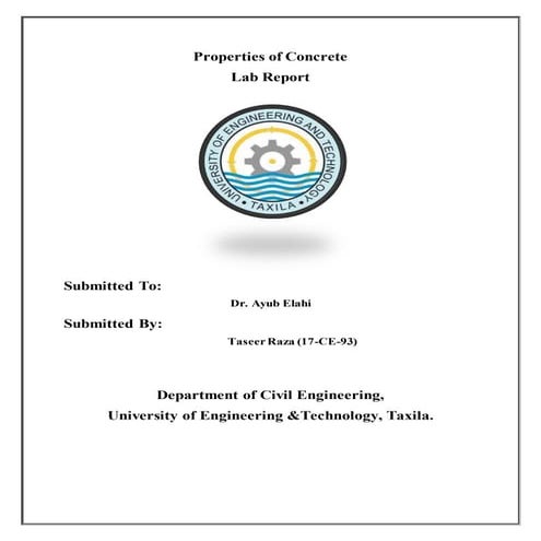 Roperties of concrete 3