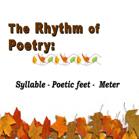 Meter in Poetry