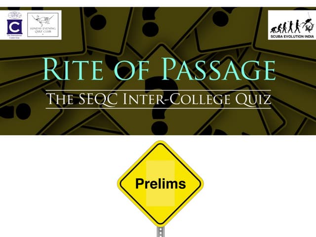 Rite Of passage- Prelims