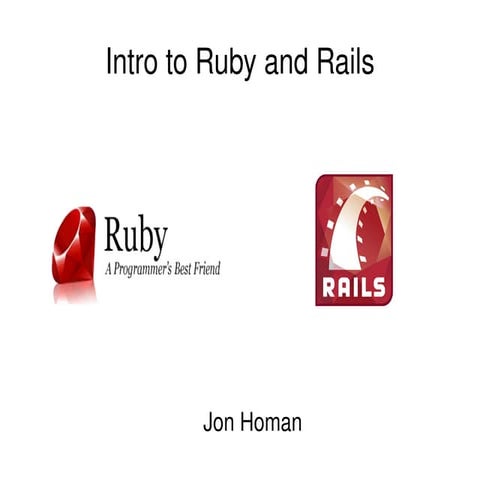Intro to Ruby on Rails