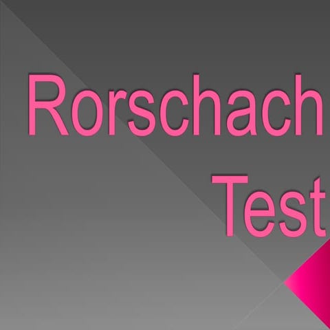Rorschach test