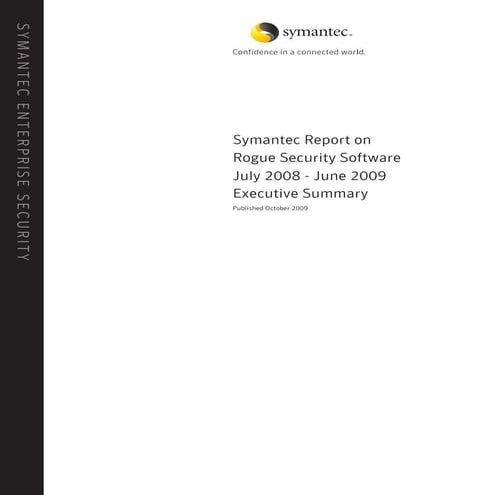 Report on Rogue Security Software: a summary