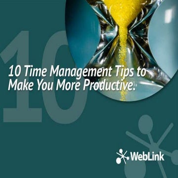 10 Time Management Tips to Make You More Productive