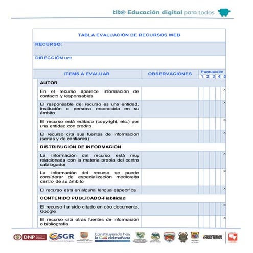 Rosa   jorge tabla evaluación