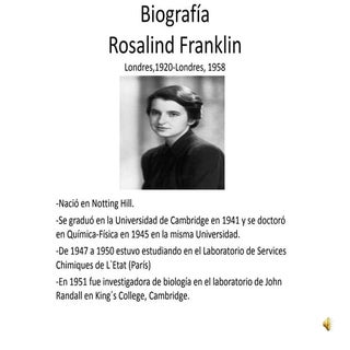 Rosalind Frankllin