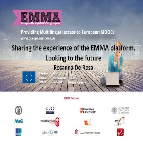 Rosanna De Dosa - EMMA webinar: Sharing the experience of the EMMA platform