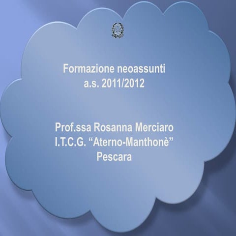 Rosanna Merciaro formazione neoassunti