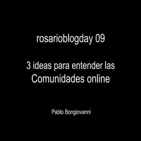 Comunidades on line