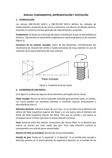 Representacion de elementos roscados 01 | PPT