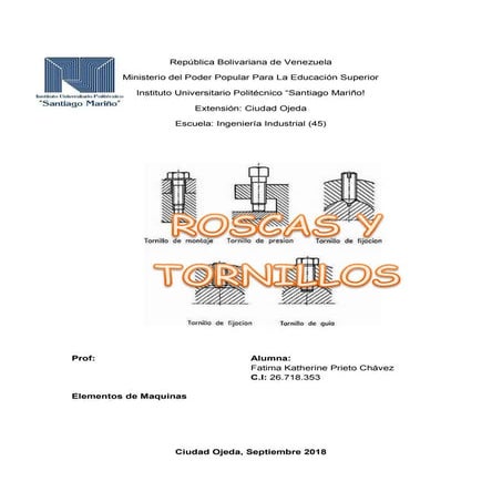 Roscas y tornillos 