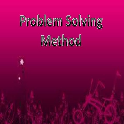 Problem-solving method
