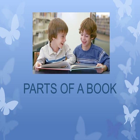 Parts Of A Book