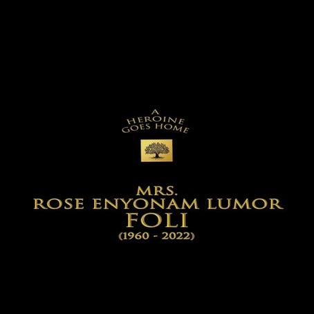 ROSE ENYONAM LUMOR FOLI FUNERAL BROCHURE