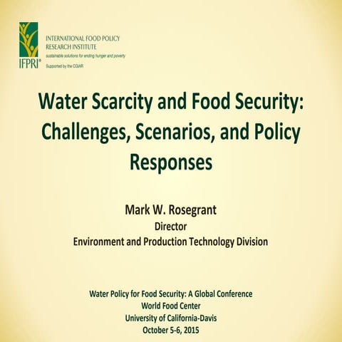 Mark Rosegrant, IFPRI