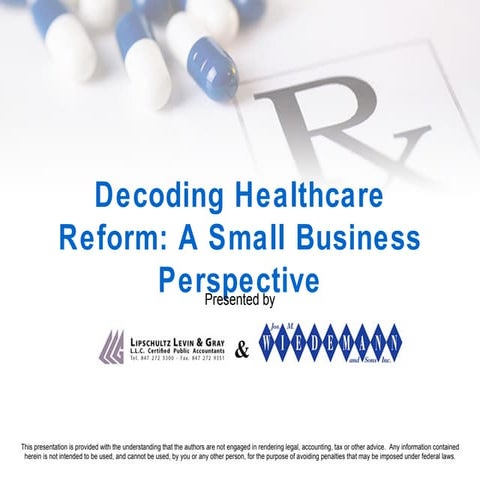 HealthCareReformReport Seminar