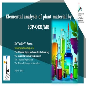 Elemental Analysis of Plants using ICP-OES(2023)