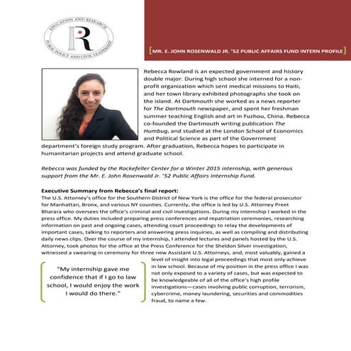 Sample Student Bio | PDF