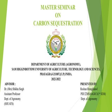 CARBON SEQUESTRATION: ROSHAN HRANGKHAWL(MASTER SEMINAR).pptx