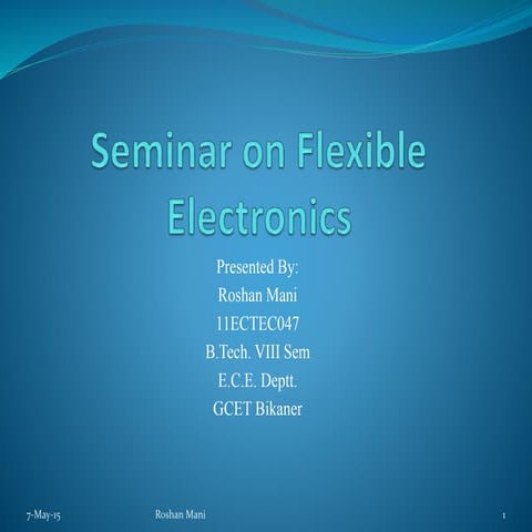 Flexible Electronics