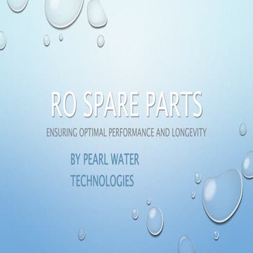 RO Spare Parts | PPT