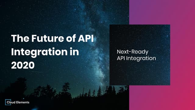 APIdays Paris 2019 - The Future of API Integration in 2020 by Ross Garrett, Cloud Elements