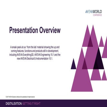 AVEVA World Conference NA - Ross Killmurray, AVEVA IE&D