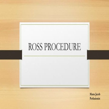 ROSS PROCEDURE