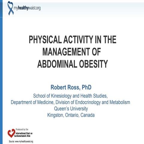 Physical Activity in the Management of Abdominal Obesity | PPT