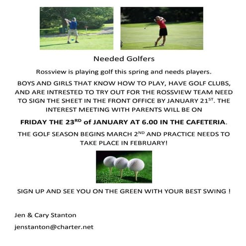 Rossview needed golfers docx flier