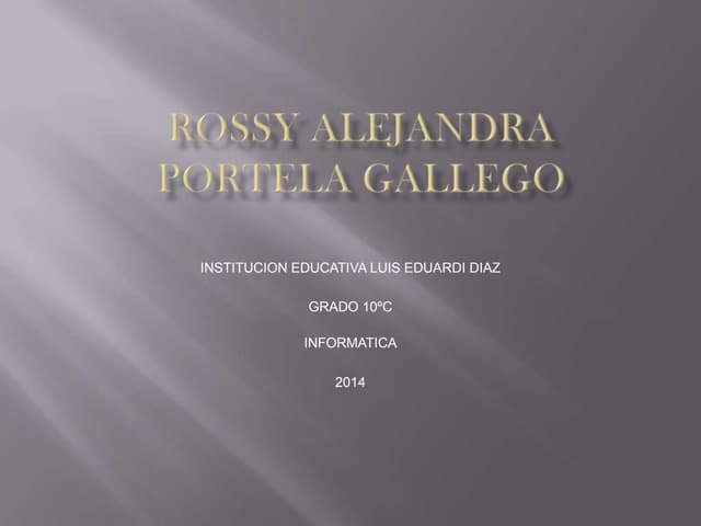 Rossy alejandra portela gallego