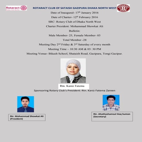 Roster of rotaract club | PDF