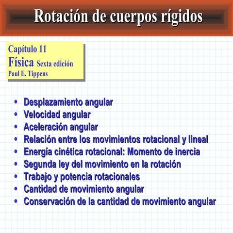 Rotación de cuerpos rigidos