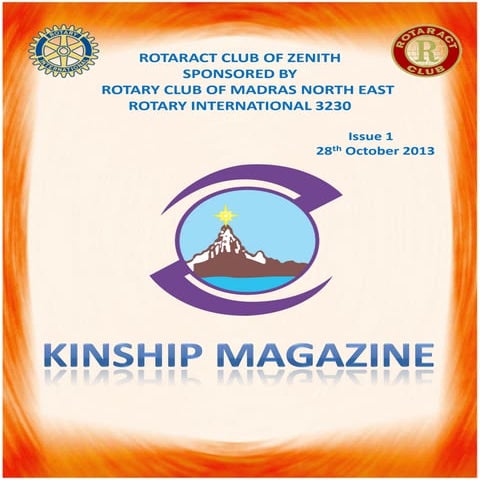 Rotaract club of Zenith - KINSHIP magazine