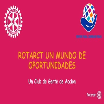 Rotaract un mundo de oportunidades