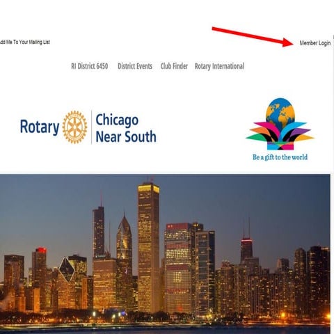 Rotary Club CNS Website Signup